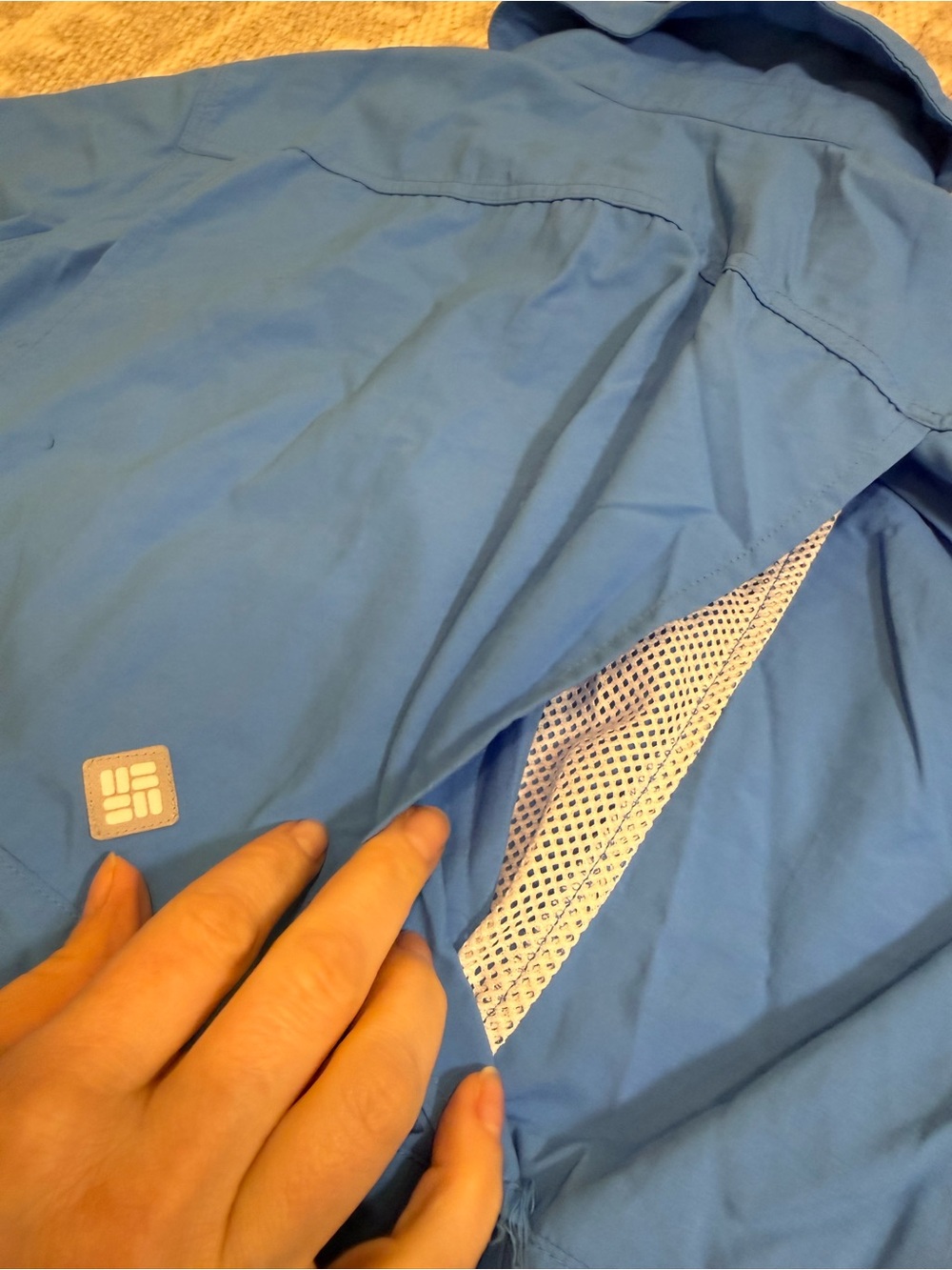 Columbia Women’s Size Medium PFG Omni-Shield Long Sleeve Fishing Shirt Blue - Picture 6 of 13